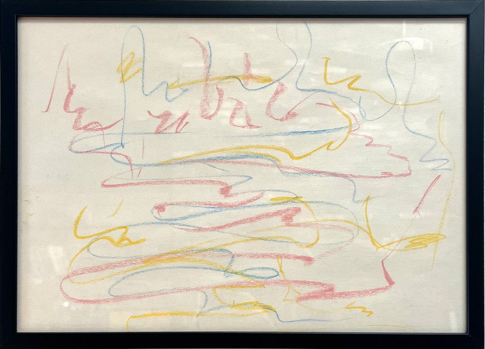 White Peace 1 Ink and pastel on paper, 17x13 inches, 1975, LM-5019