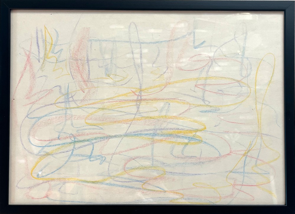 White Peace 3 Ink and pastel on paper, 17x13 inches, 1975, LM-5017