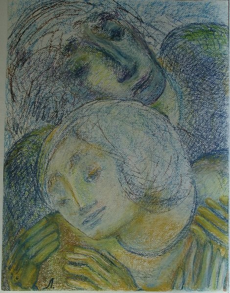 Enamored Pastel on paper, 18x24 inches, 2010, LM-4005