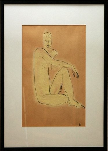 Figure 6 Mixed media on paper, 22x18 inches, 1974-1978, LM-4019