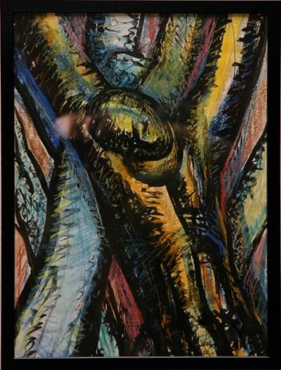 Evening of Life Ink and pastel on paper, 17x13 inches, 1993, LM-4010