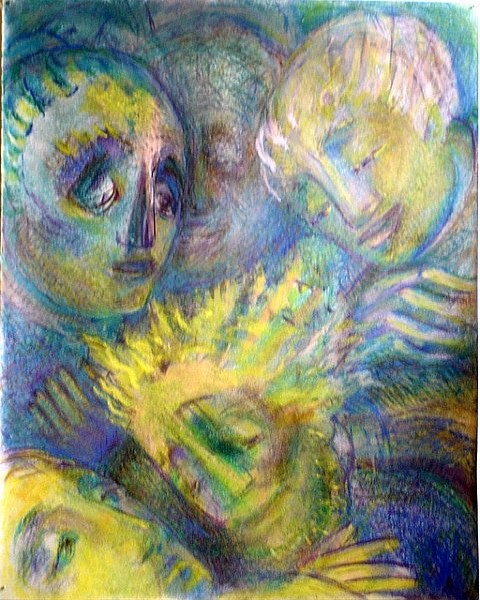 The Old Man of the Prodigal Son Pastel on paper, 17x13 inches, 2003, LM-4001, Private collection 🔴