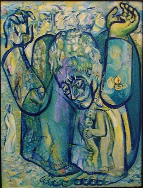 Reminiscences Oil on canvas, 40x28 inches, 2000, LM-3029, original and one remarque