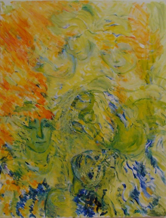 Happy to Be Oil on canvas, 30x40 inches, 2012, LM-3002