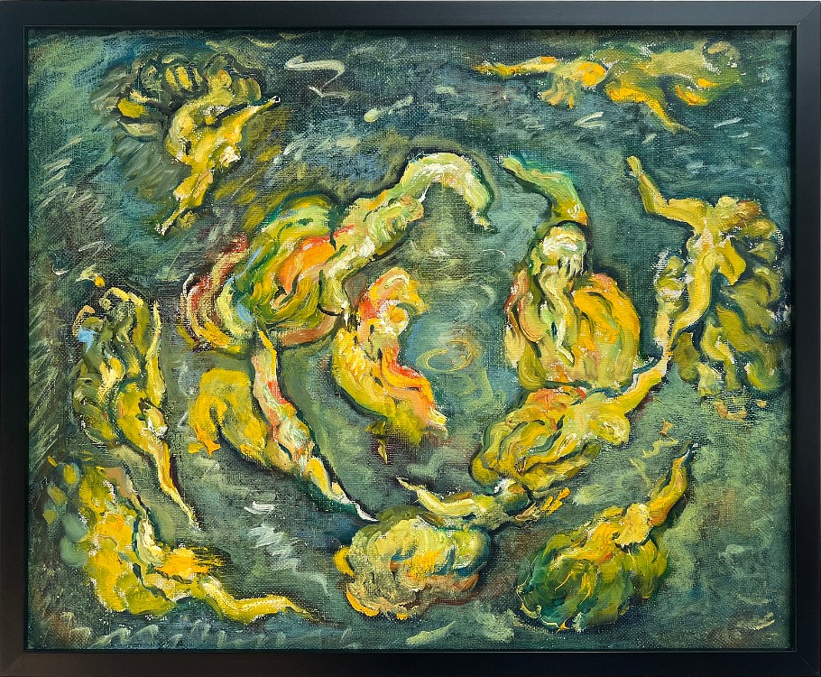 Dance above the Water Oil on canvas, 21x25 inches, 1993, LM-3054, Private collection 🔴