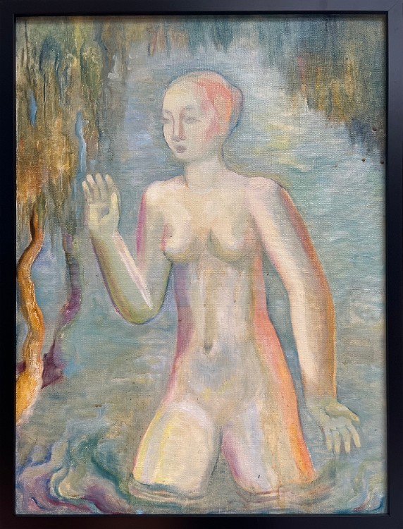Alone With Nature Oil on canvas, 20x24 inches, 1994, LM-3052