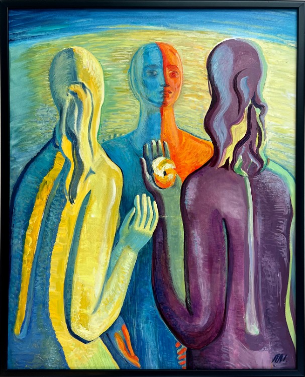 Around The World Oil on canvas, 22x28 inches, 1998, LM-3045