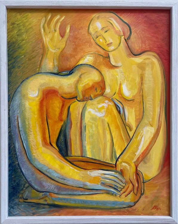 Tenderness Oil on canvas, 22x28 inches, 1996, LM-3049