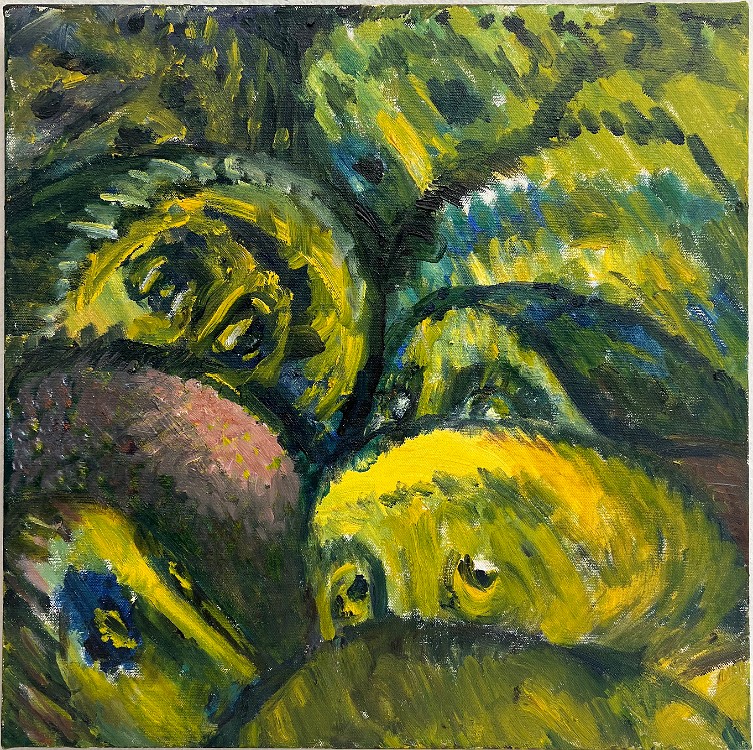 Untitled (LMU-8) Oil on canvas, 18x18 inches, 2003, LM-3022