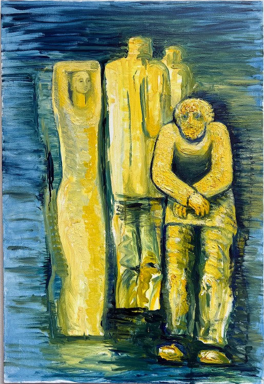 Untitled (LMU-14) Oil on canvas, 24x36 inches, 1998-2006, LM-3043, Private collection 🔴