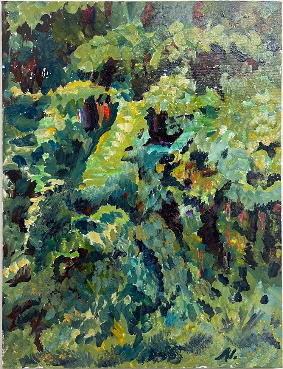 Untitled (LMU-9) Oil on canvas, 18x24 inches, 2003, LM-3023