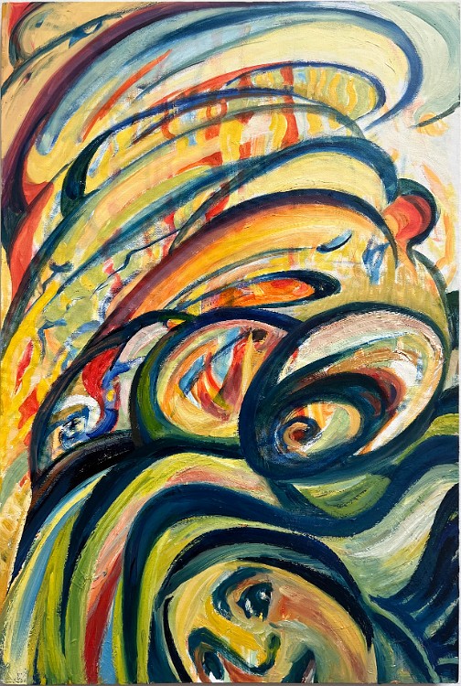 Earth Tension Oil on canvas, 24x36 inches, 2011, LM-3015