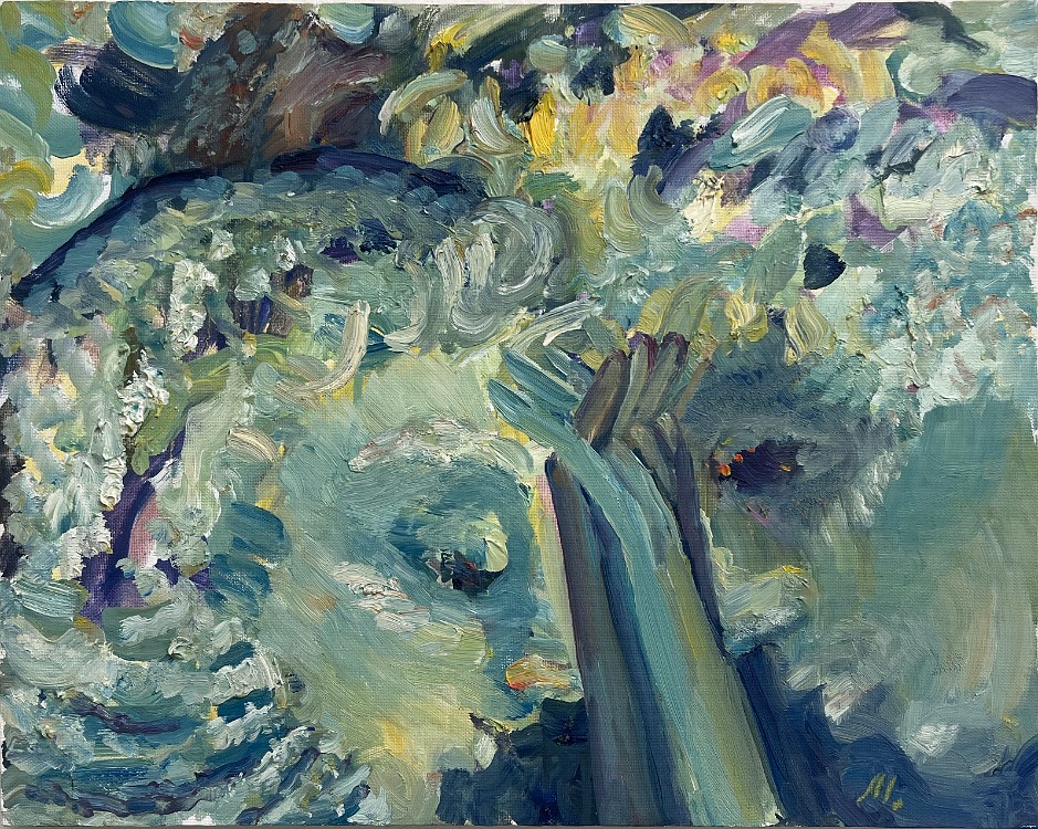 Two People Oil on canvas, 16x20 inches, 2003, LM-3025