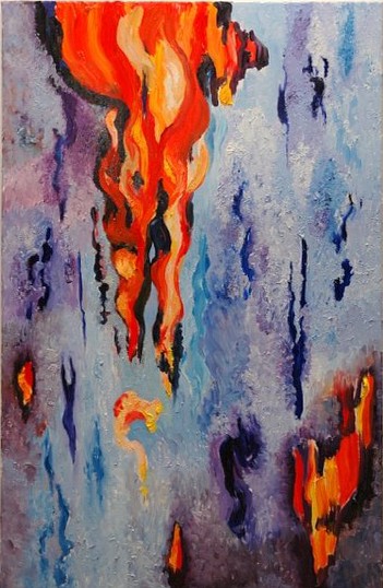 Space of Emotions Part Two Oil on canvas, 36x24 inches, 2005, LM-3012