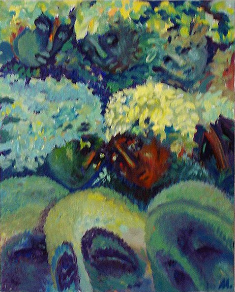 Farewell Party Oil on canvas, 20x16 inches, 2003, LM-3018