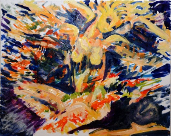 Glance from outside Oil on canvas, 24x30 inches, 2005, LM-3009