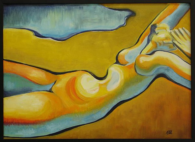 All Looks Alike Oil on canvas, 20x26 inches, 1994, LM-3038