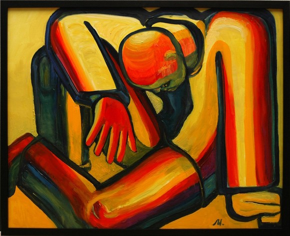 Lost Oil on canvas, 22x28 inches, 2000, LM-3034