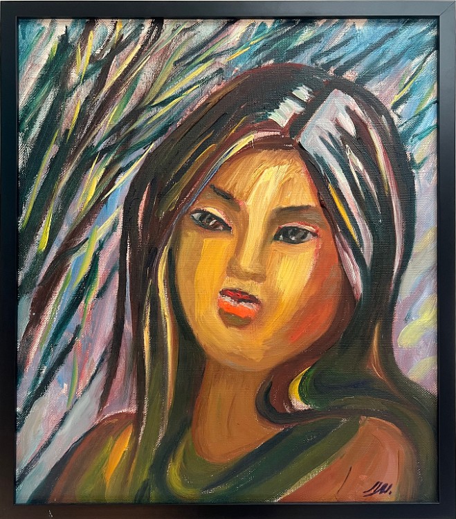 Untitled Portrait Oil on canvas, 20x24 inches, 1994, LM-6038