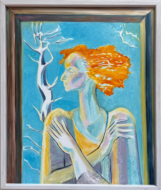 Character Oil on canvas, 24x30 inches, 1995, LM-6026