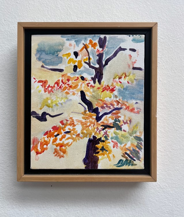 Autumn Trees Oil on canvas, 8x10 inches, 1994-2000, LM-6003