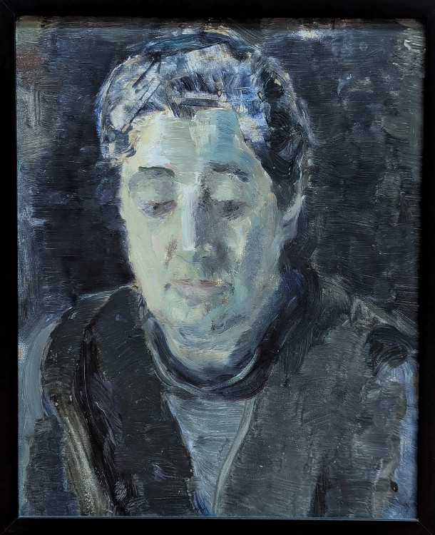 Berta Oil on canvas, 18x24 inches, 1992, LM-6045, Private collection 🔴