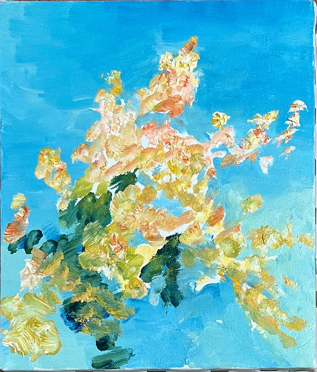 Untitled (LMU-51) Oil on canvas, 10x8 inches, 1993-2005, LM-6034