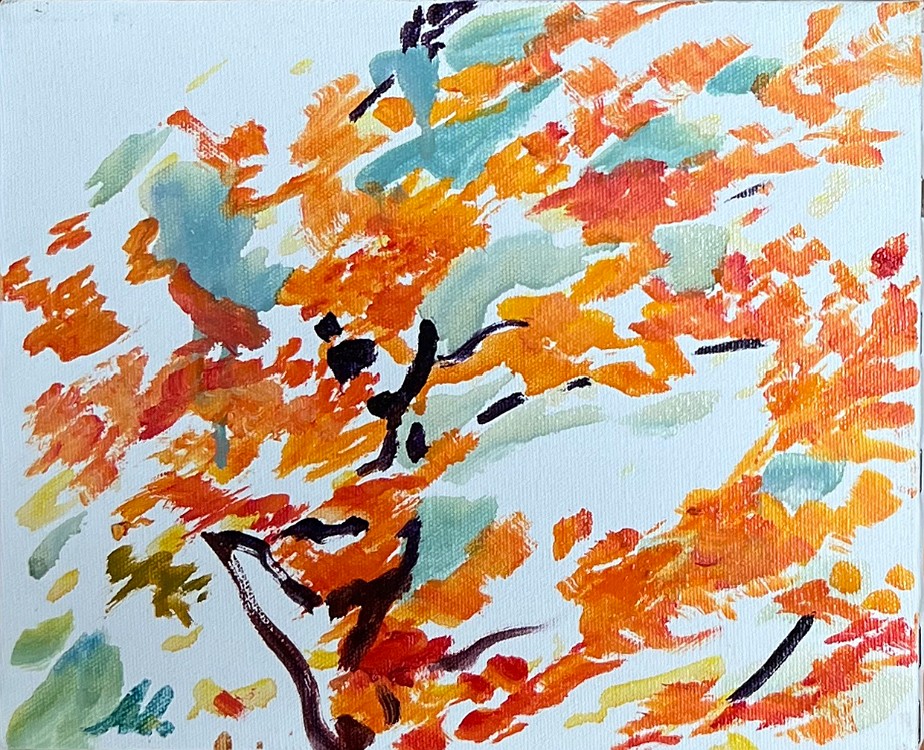 Untitled (LMU-35) Oil on canvas, 8x10 inches, LM-6011