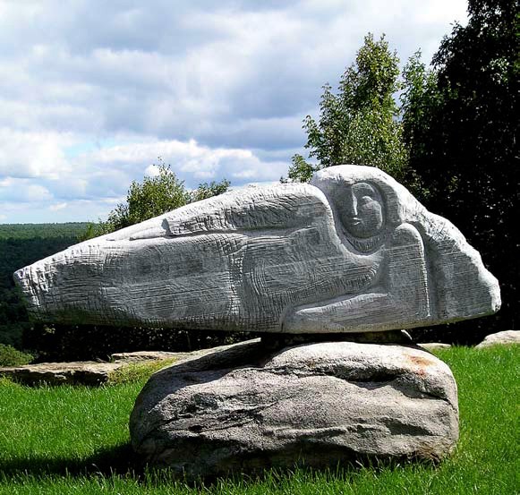 Soul of Stone Granite, 2.5′ x 7′ x 1′, Brookline, NH, USA, 1999