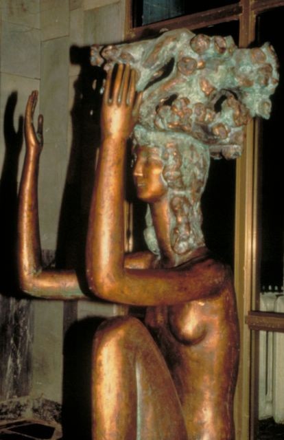 Apple Trees in Blossom Bronze, 7'H, 1993, Lobby of the Public Cultural Center, Kiev, Ukraine, 1993