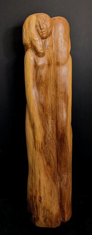Never Spoken Black Walnut, 72 inches H, 2001, LM-1001