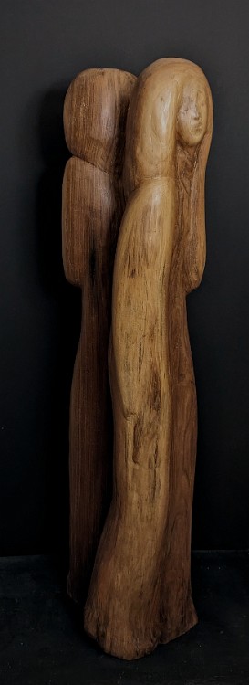 Passing by Black Walnut, 63 inches H, 1999, LM-1022, On hold 🔵