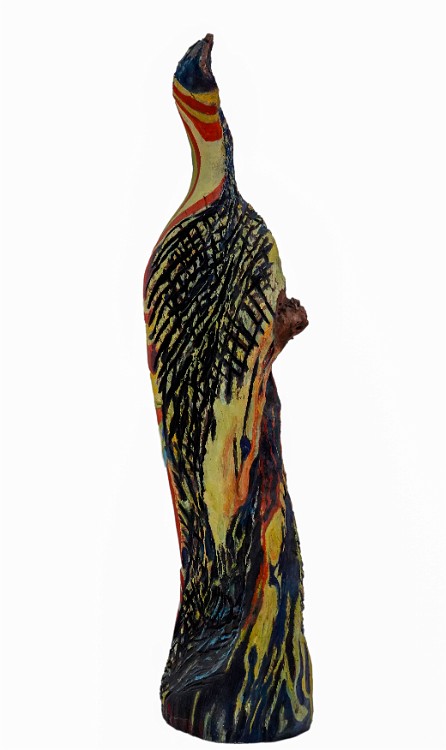 Spirit Wood and Oil paint, 47x12x12 inches, 2007, LM-1002