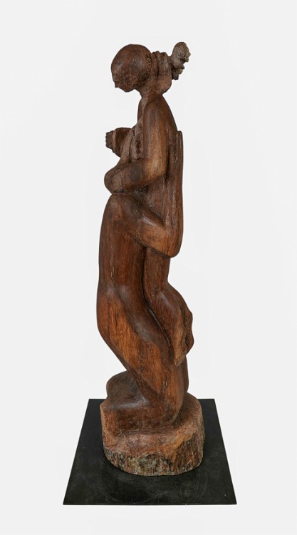 Two Black Walnut, 54 inches H, 2023, LM-1003