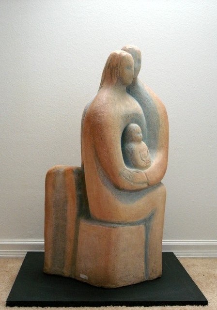 Family Stoneware, 32 inches H, 1975, LM-1030