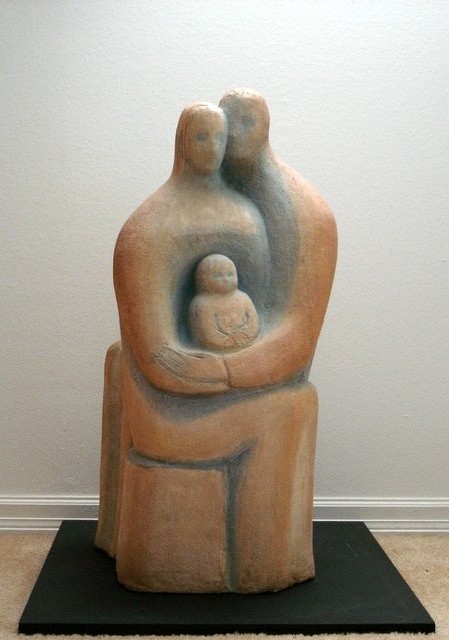 Family Stoneware, 32 inches H, 1975, LM-1030