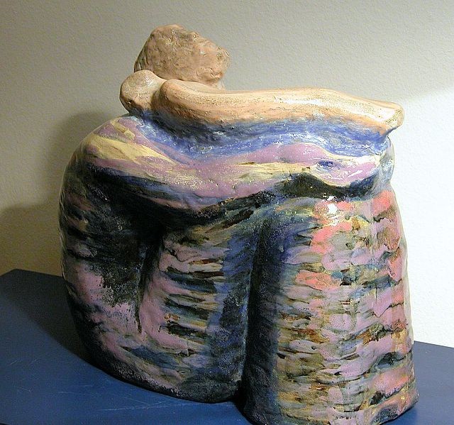 She was a cloud Stoneware, 14x16x8 inches, 1999-2001, LM-1007