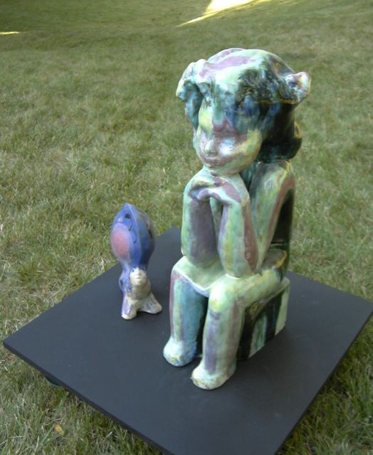 In the Garden Stoneware, 24x12x12 inches, 1999-2001, LM-1017
