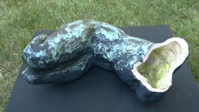 Trace of Torso Stoneware, 10x22x12 inches, 2004, LM-1009