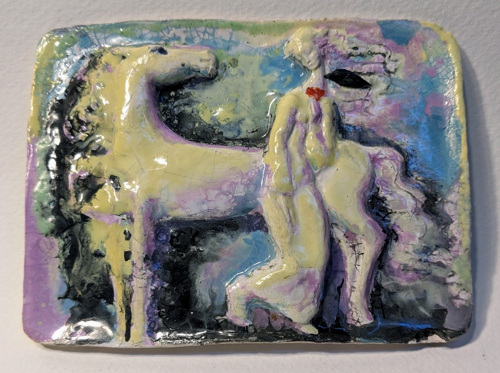Fairy tale 2 Porcelain, 4x5 inches, 1994-1997, LM-2018, Private collection 🔴
