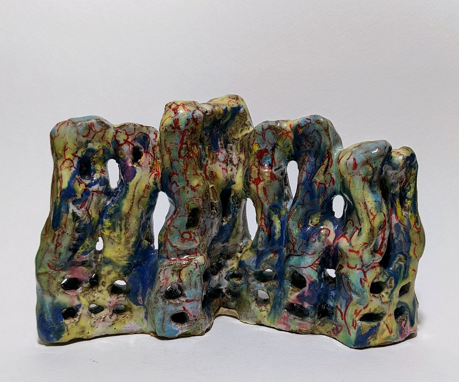Untitled (LMU-1) Stoneware, 4 inches H, 2015-2018, LM-2021