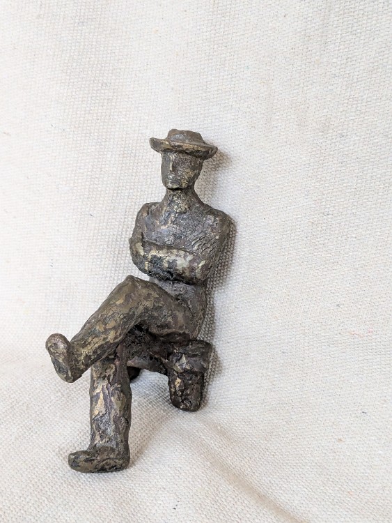 Dr. A. J. Chandler Proposal Bronze study model, 5 inches H, 2004, LM-2029