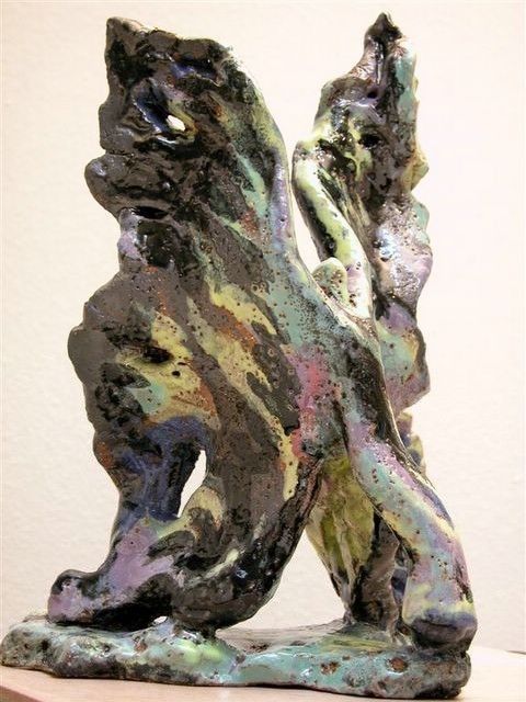 (Butterfly) In The Wind Stoneware, 11x8x6 inches, 1999-2004, LM-2004