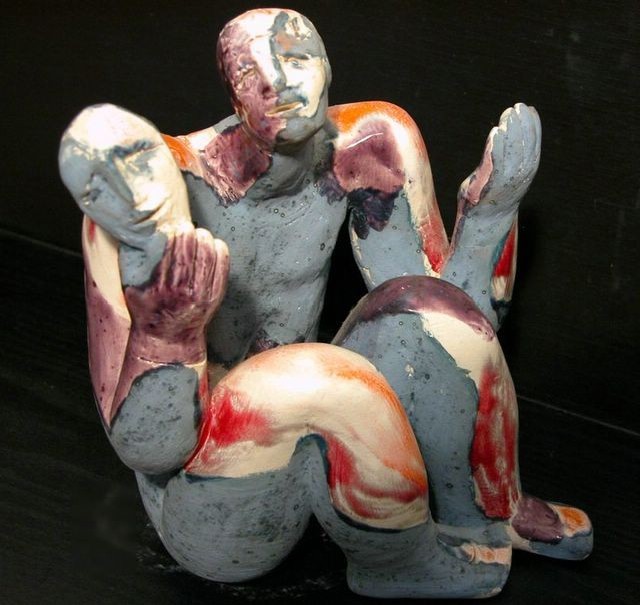 Mask Porcelain, 8x6x5 inches, 1995, LM-2006, Private collection 🔴